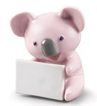 KOALA WITH MESSAGE (PINK)